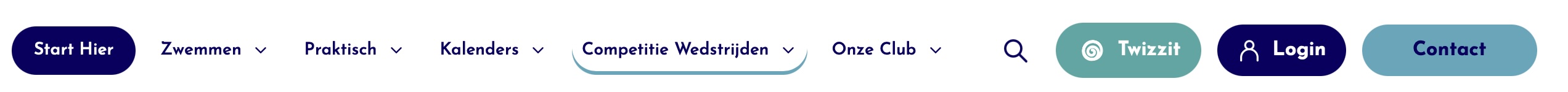 Login-knop op de TiMe website